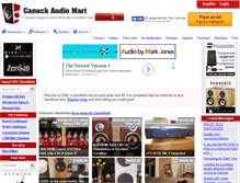 Tablet Screenshot of canuckaudiomart.com